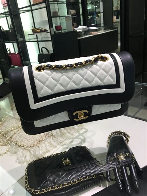 chanel personalisation|chanel black and white bags.